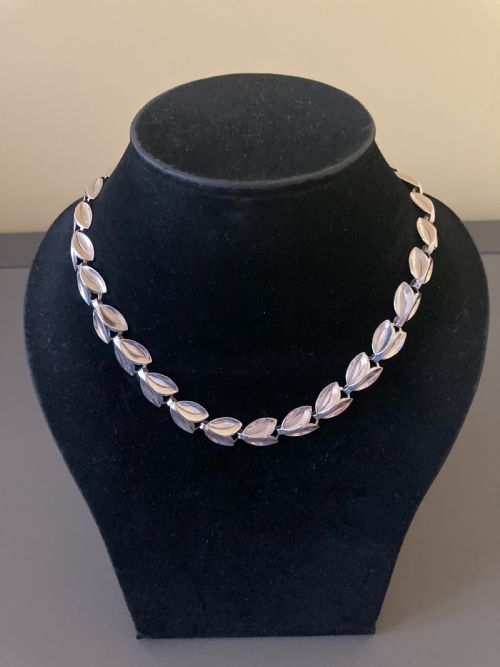 DANISH SILVER NECKLACE 1950S - ADDITIONAL PHOTO 4