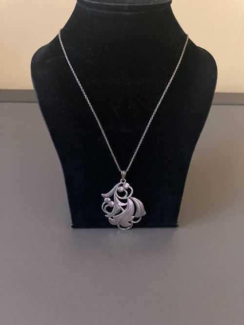 DANISH SILVER PENDANT BY COHR 1950S - ADDITIONAL PHOTO 2