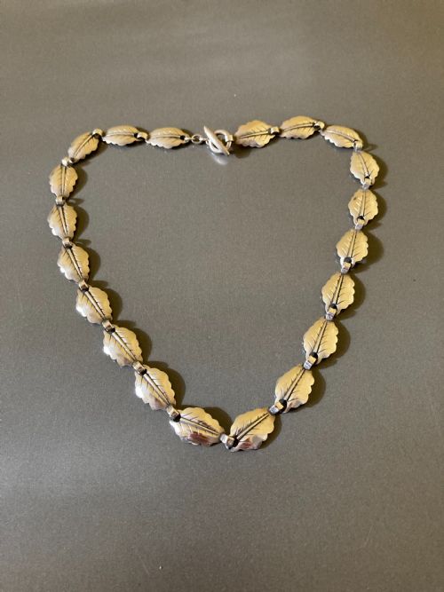 danish silver necklace 1950s by hermann siersbol - CATEGORY: ANTIQUE JEWELLERY - DATED 1950