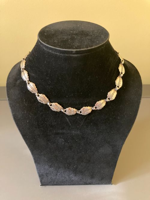 DANISH SILVER NECKLACE 1950S BY HERMANN SIERSBOL - ADDITIONAL PHOTO 2