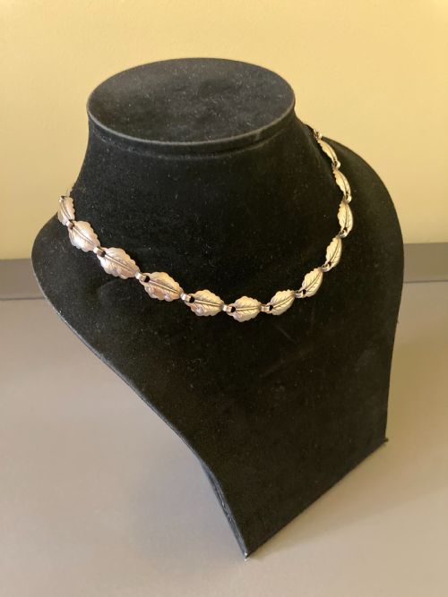 DANISH SILVER NECKLACE 1950S BY HERMANN SIERSBOL - ADDITIONAL PHOTO 3
