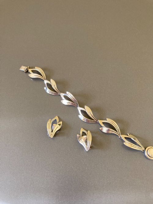 DANISH SILVER EARRINGS 1960S BY NIELS ERIK FROM - ADDITIONAL PHOTO 4