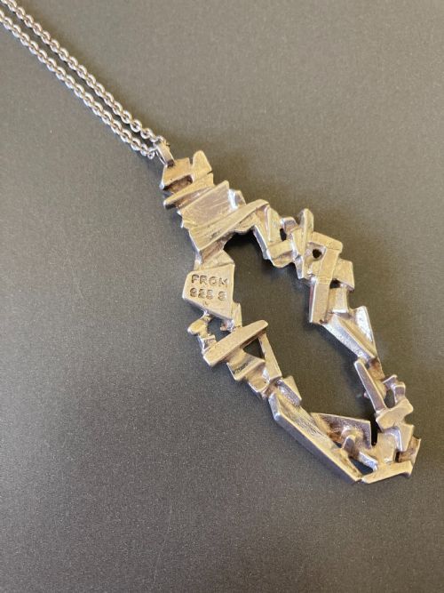 DANISH SILVER PENDANT 1960S BY NIELS ERIK FROM - ADDITIONAL PHOTO 4