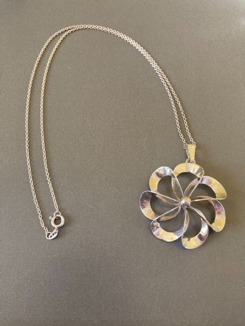 danish silver pendant 1960s by niels erik from - CATEGORY: ANTIQUE JEWELLERY - DATED 1960