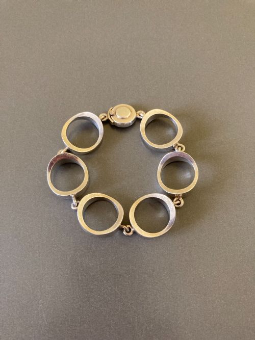 DANISH SILVER BRACELET BY NIELS ERIK FROM 1960S - ADDITIONAL PHOTO 1