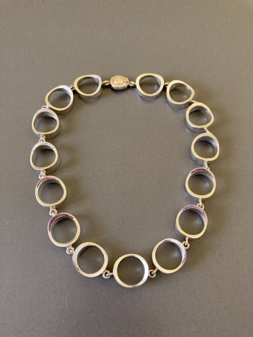 danish silver necklace by niels erik from 1960s - CATEGORY: ANTIQUE JEWELLERY - DATED 1960