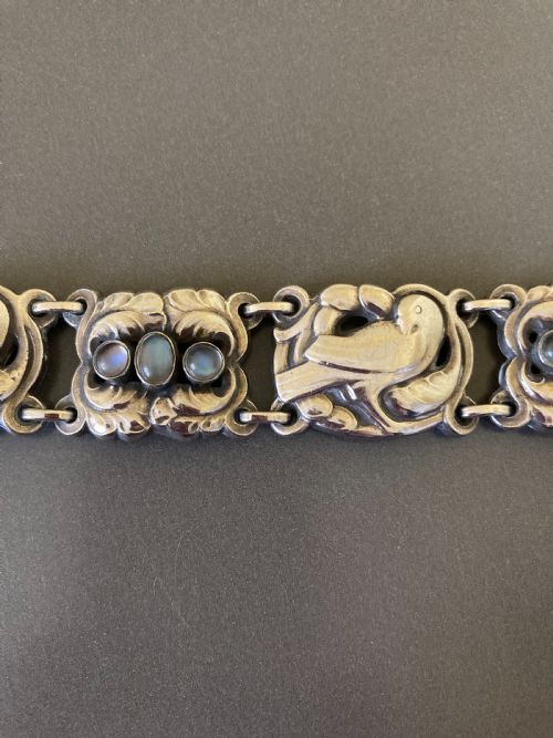 GEORG JENSEN DANISH SILVER BRACELET NO 14 - ADDITIONAL PHOTO 2