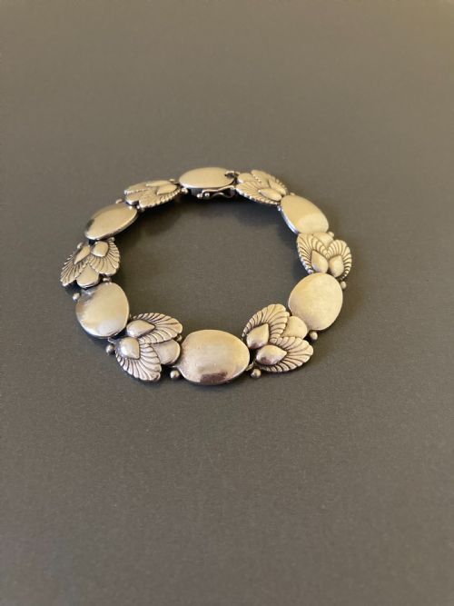 georg jensen danish silver bracelet no 94b - CATEGORY: ANTIQUE JEWELLERY - DATED 1960