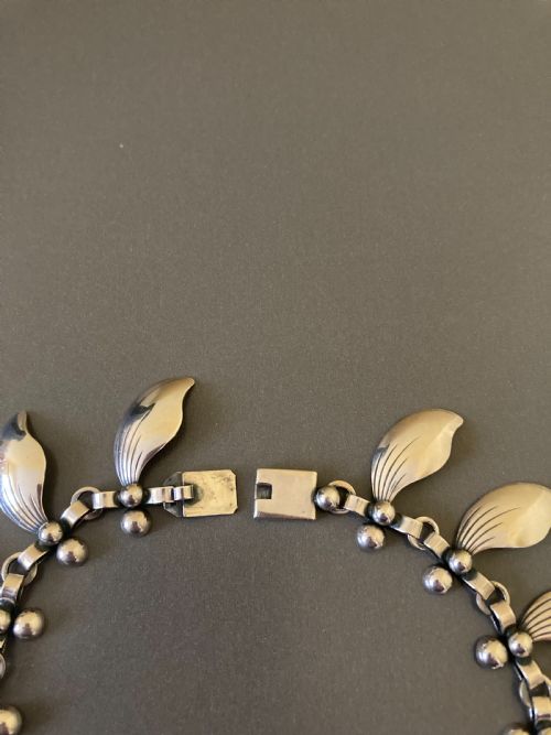 DANISH SILVER NECKLACE 1950S BY NIELS ERIK FROM - ADDITIONAL PHOTO 4
