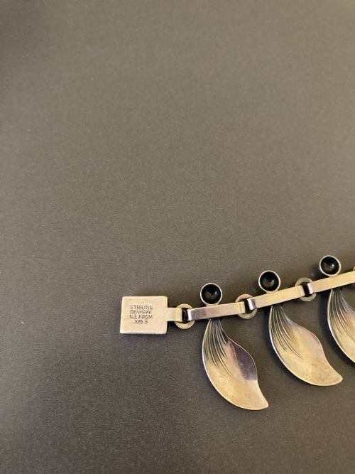 DANISH SILVER NECKLACE 1950S BY NIELS ERIK FROM - ADDITIONAL PHOTO 5