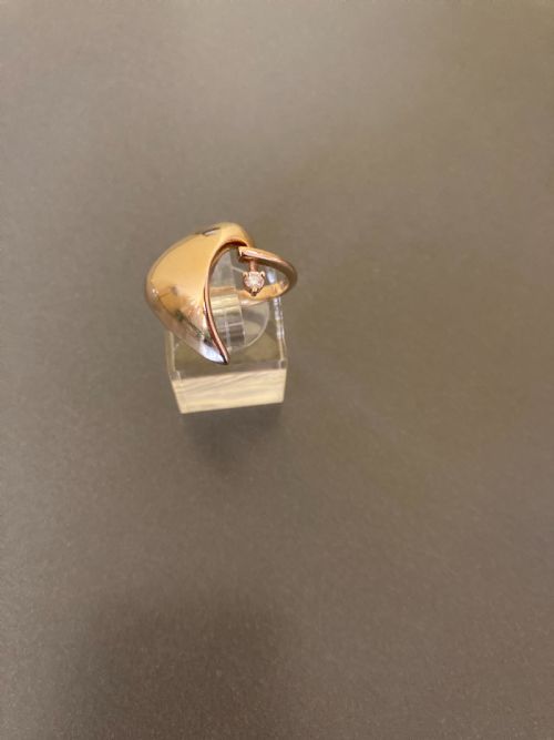 14CT GOLD RING WITH BRILLIANT CUT DIAMOND BY NIELS ERIK FROM DENMARK 1960S - ADDITIONAL PHOTO 3