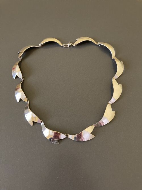 danish silver necklace by ulrich - CATEGORY: ANTIQUE JEWELLERY - DATED 1960