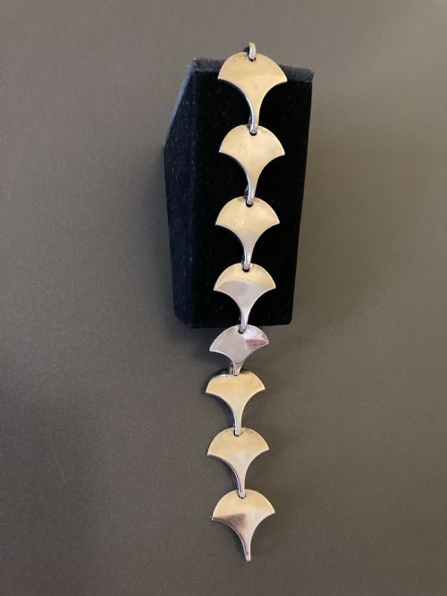 DANISH SILVER BRACELET 1960S BY JORGEN JENSEN - ADDITIONAL PHOTO 2