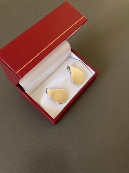 DANISH SILVER EARRINGS BY RANDERS SILVER 1960S - ADDITIONAL PHOTO 2