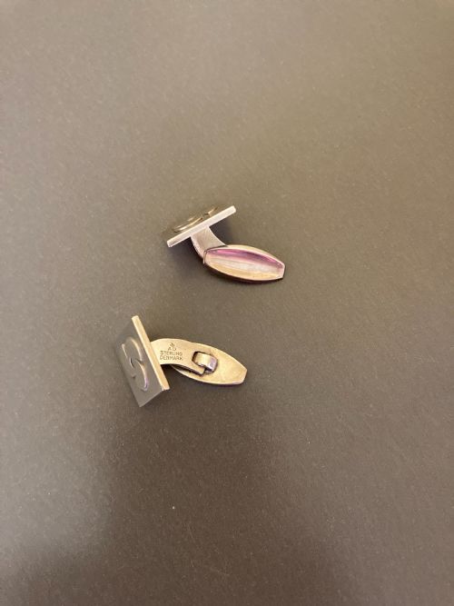DANISH SILVER CUFF LINKS 1960S - ADDITIONAL PHOTO 3