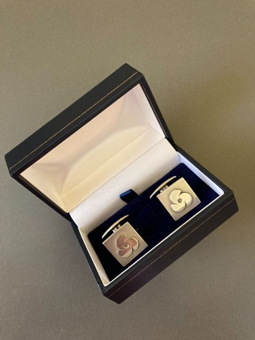 DANISH SILVER CUFF LINKS 1960S - ADDITIONAL PHOTO 4