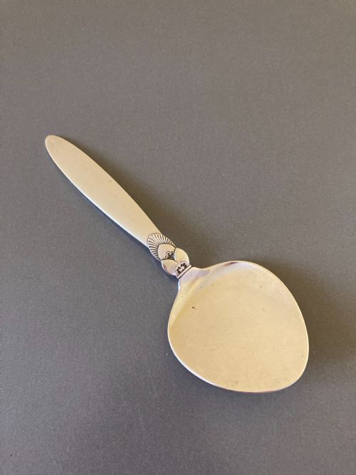 georg jensen danish silver pastry spoon 1931 - CATEGORY: ANTIQUE SILVER - DATED 1930