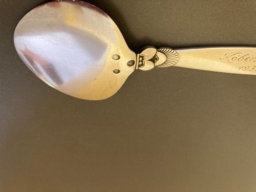 GEORG JENSEN DANISH SILVER PASTRY SPOON 1931 - ADDITIONAL PHOTO 4