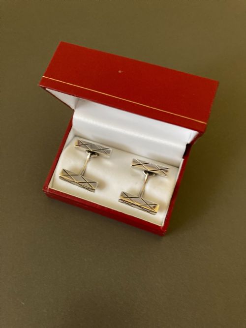 DANISH SILVER CUFF LINKS 1960S - ADDITIONAL PHOTO 2