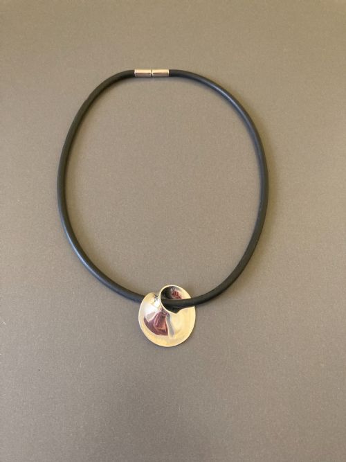 georg jensen danish silver moebius pendant 1960s - CATEGORY: ANTIQUE JEWELLERY - DATED 1960