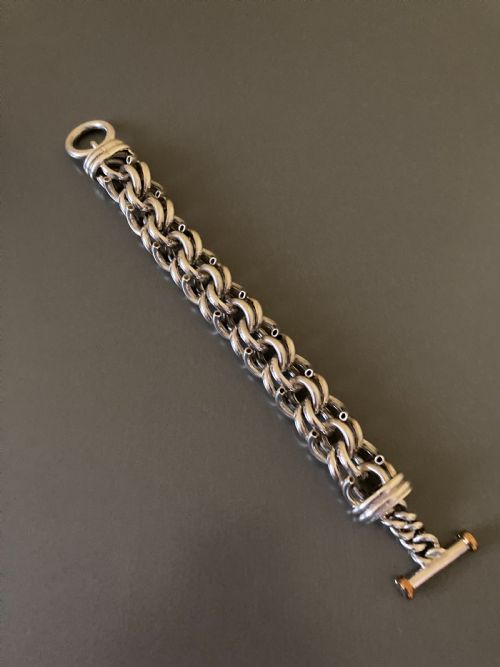 DANISH SILVER BRACELET 1960S BY ARNE JOHANSEN - ADDITIONAL PHOTO 5
