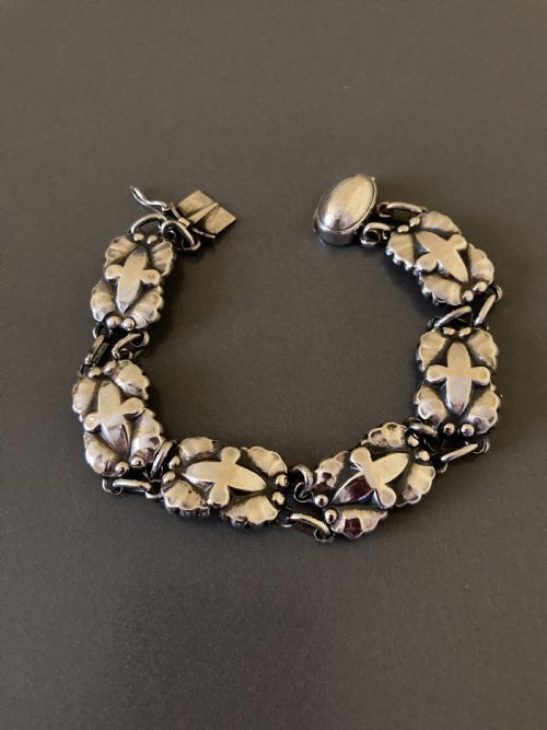 GEORG JENSEN DANISH SILVER BRACELET NO 13 - ADDITIONAL PHOTO 2