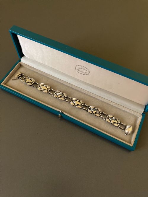 GEORG JENSEN DANISH SILVER BRACELET NO 13 - ADDITIONAL PHOTO 5