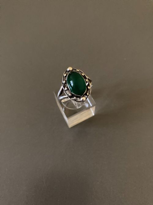 georg jensen danish silver ring no 21 - CATEGORY: ANTIQUE JEWELLERY - DATED 1930