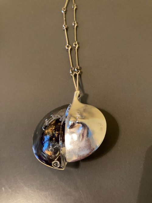 LAPPONIA FINNISH SILVER AND ACRYLIC PENDANTNECKLACE KILIMANJARO - ADDITIONAL PHOTO 1