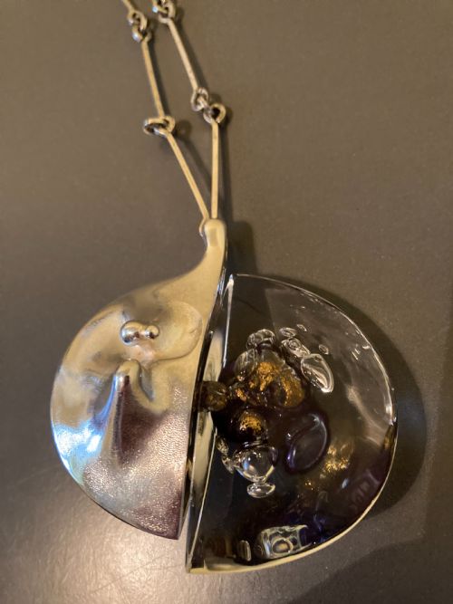 LAPPONIA FINNISH SILVER AND ACRYLIC PENDANTNECKLACE KILIMANJARO - ADDITIONAL PHOTO 2