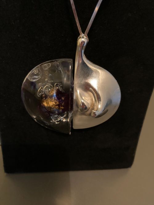 LAPPONIA FINNISH SILVER AND ACRYLIC PENDANTNECKLACE KILIMANJARO - ADDITIONAL PHOTO 5