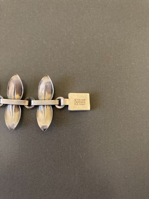 DANISH SILVER BRACELET 1960S BY N E FROM - ADDITIONAL PHOTO 4