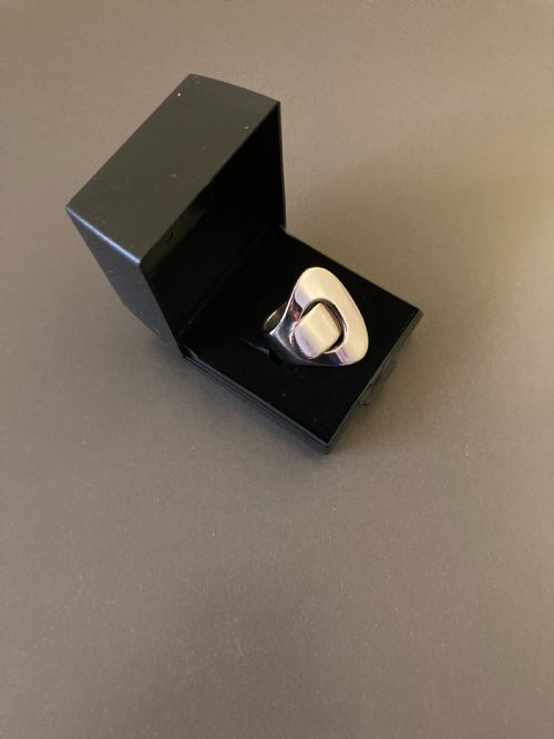 HANS HANSEN DANISH SILVER RING 1960S - ADDITIONAL PHOTO 4