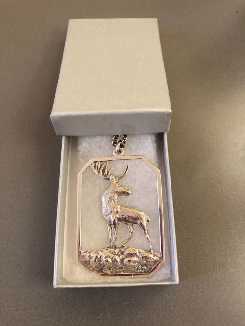 DANISH SILVER PENDANT WITH STAG 1930S - ADDITIONAL PHOTO 5