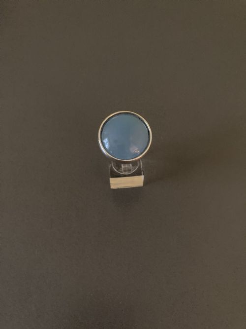 georg jensen danish silver and chalcedony ring no 466 - CATEGORY: ANTIQUE JEWELLERY - DATED 1960