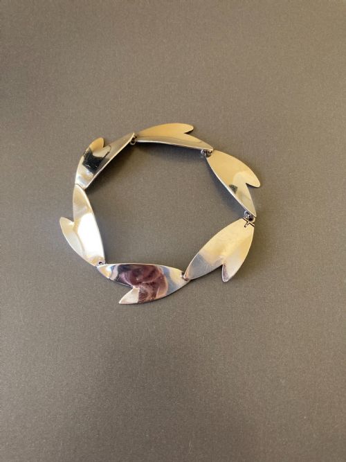 DANISH SILVER BRACELET 1960S BY ARNE JOHANSEN - ADDITIONAL PHOTO 1