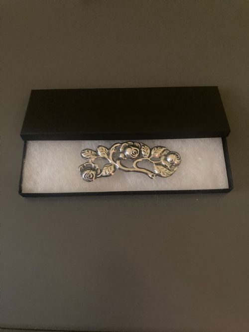 DANISH SILVER BROOCHCAPE CLIP 1920S - ADDITIONAL PHOTO 5