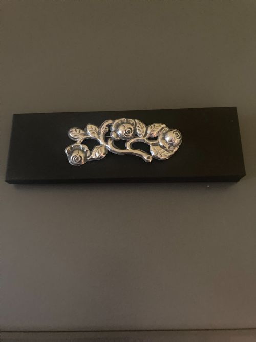 DANISH SILVER BROOCHCAPE CLIP 1920S - ADDITIONAL PHOTO 6