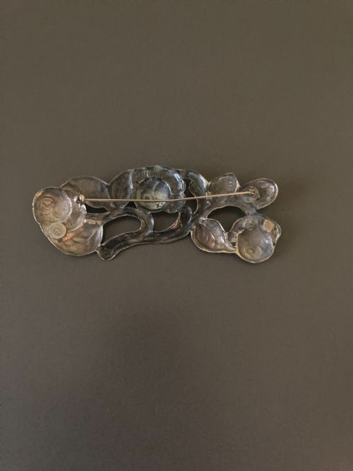 DANISH SILVER BROOCHCAPE CLIP 1920S - ADDITIONAL PHOTO 7