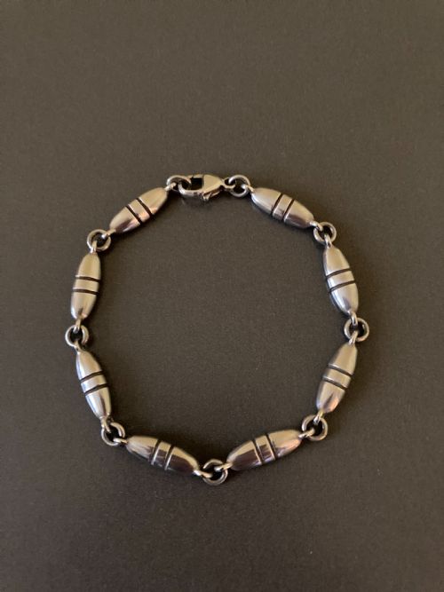 GEORG JENSEN DANISH SILVER BRACELET NO 391 - ADDITIONAL PHOTO 1
