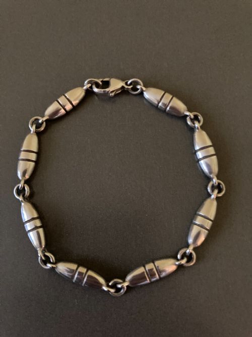 GEORG JENSEN DANISH SILVER BRACELET NO 391 - ADDITIONAL PHOTO 2