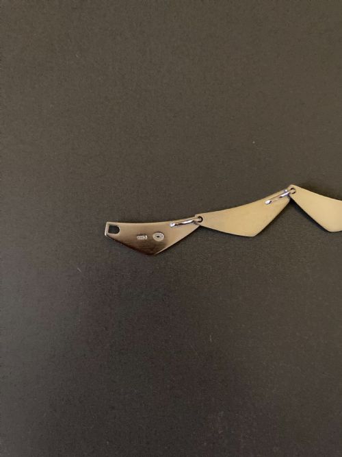 GEORG JENSEN DANISH SILVER PEAK NECKLACE 1960S - ADDITIONAL PHOTO 4
