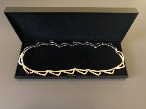 DANISH SILVER NECKLACE BY RANDERS SILVER 1960S - ADDITIONAL PHOTO 5