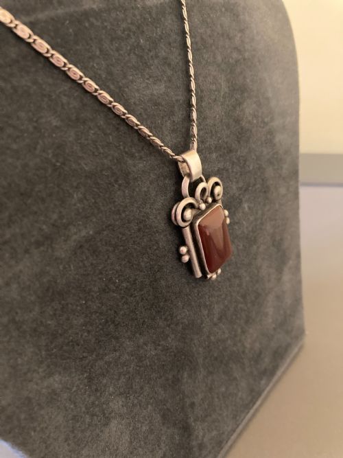 DANISH SILVER PENDANT 1940S - ADDITIONAL PHOTO 3