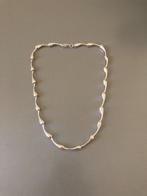 danish silver necklace 1960s by randers silver - CATEGORY: ANTIQUE JEWELLERY - DATED 1960