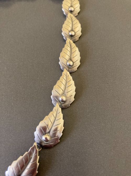 DANISH SILVER NECKLACE 1950S - ADDITIONAL PHOTO 1