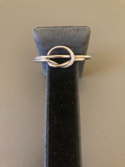 DANISH SILVER BANGLE BY RANDERS SILVER 1960S - ADDITIONAL PHOTO 2