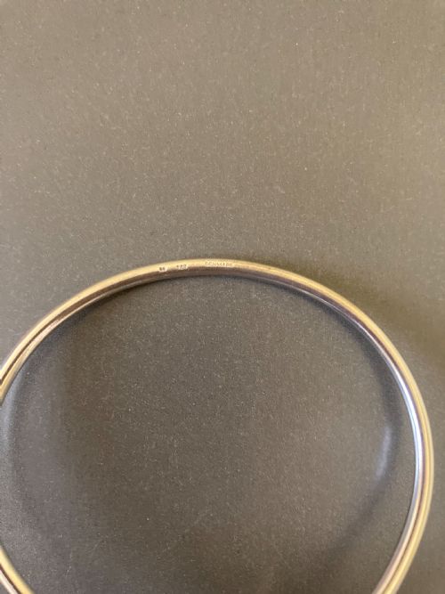 DANISH SILVER BANGLE BY RANDERS SILVER 1960S - ADDITIONAL PHOTO 5
