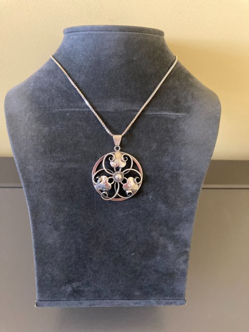 DANISH SILVER PENDANT 1940S - ADDITIONAL PHOTO 2