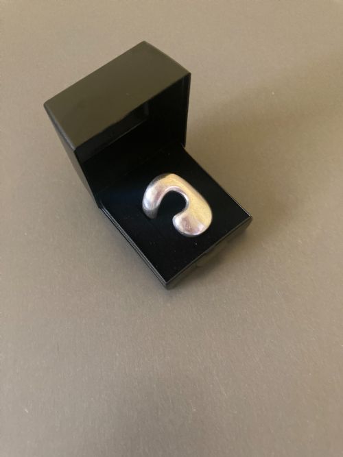 DANISH SILVER RING BY JACOB HULL 1960S - ADDITIONAL PHOTO 2
